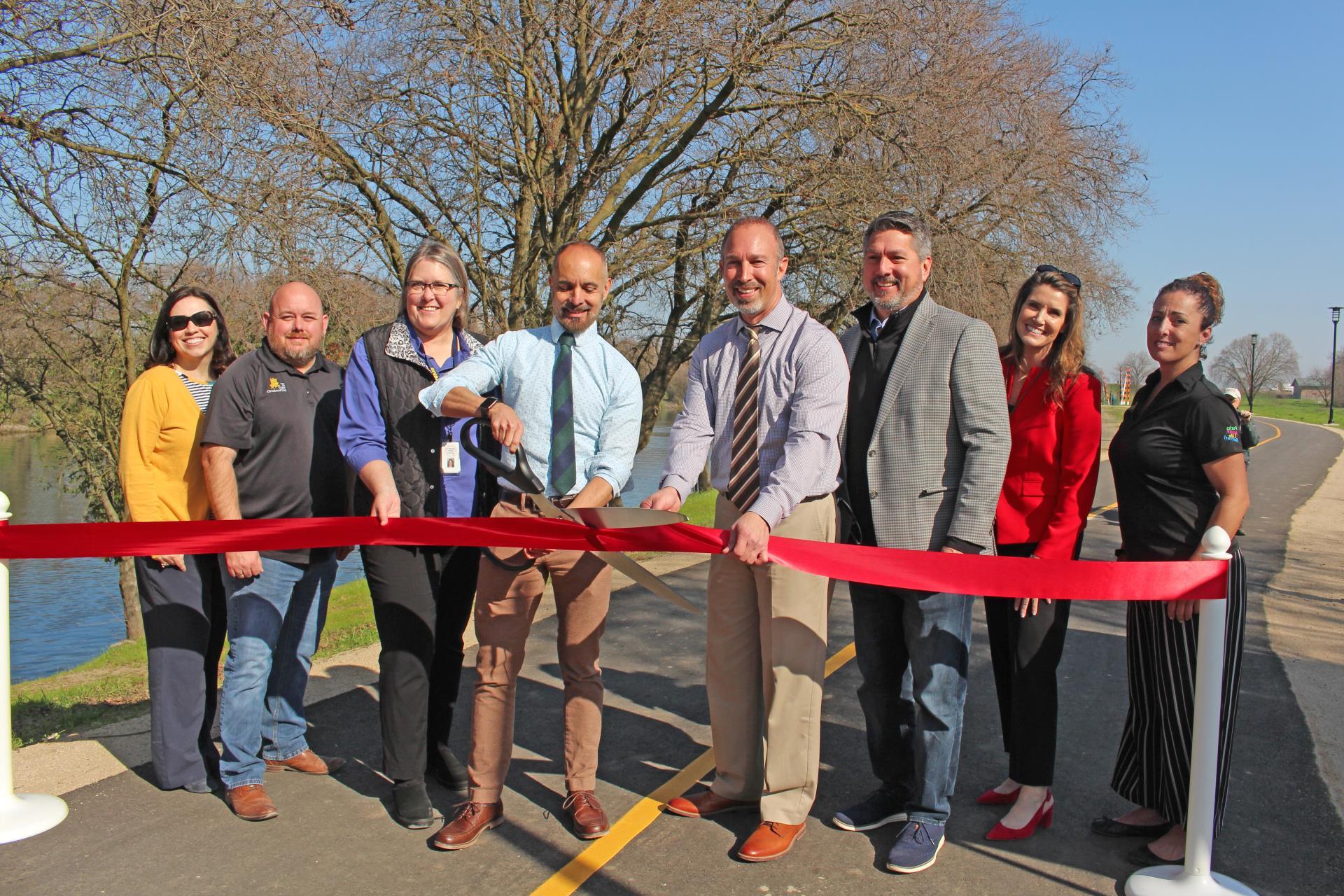 Barge Canal Trail Ribbon Cutting